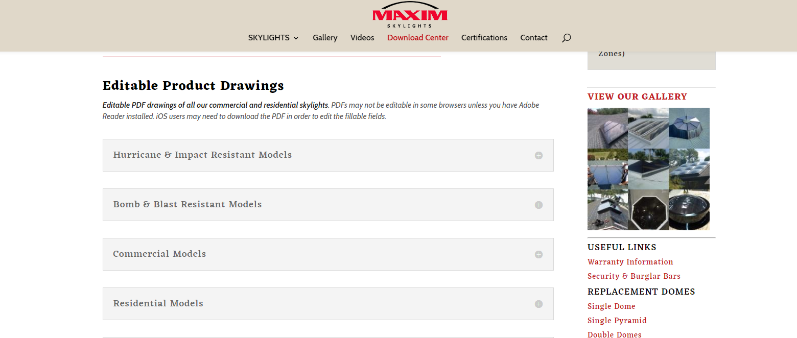Screenshot of Maxim Download Center 2 of 2